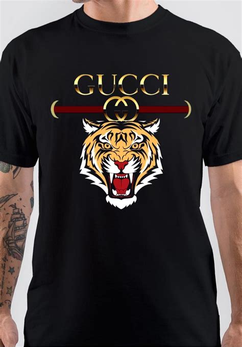 gucci tiger embroidered|gucci tiger graphic t shirt.